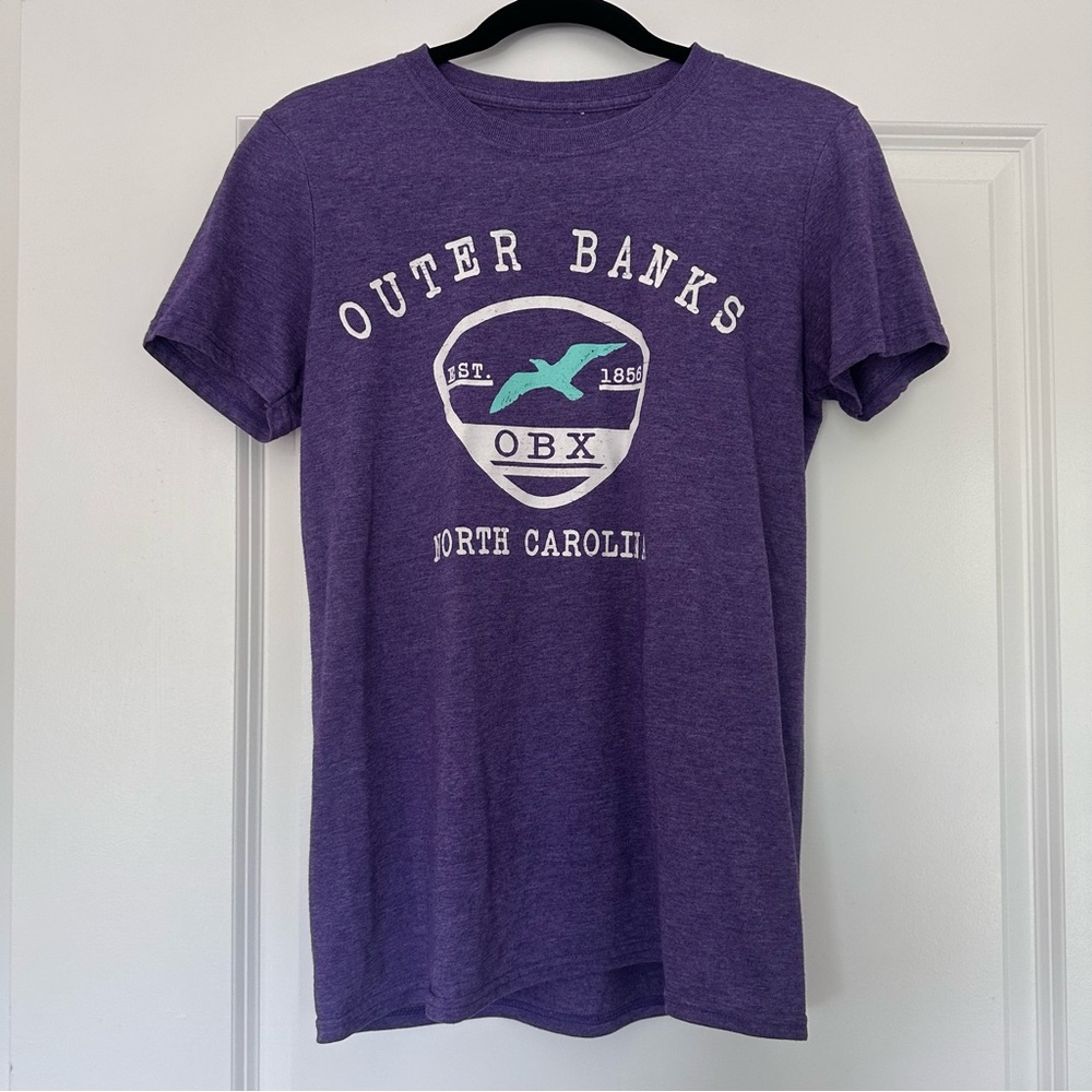 OBX Outerbanks (M) Purple/Blue Lightweight T-shirt North Carolina